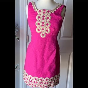 LILLY PULITZER Adelson Lace Shift Dress Pink 4